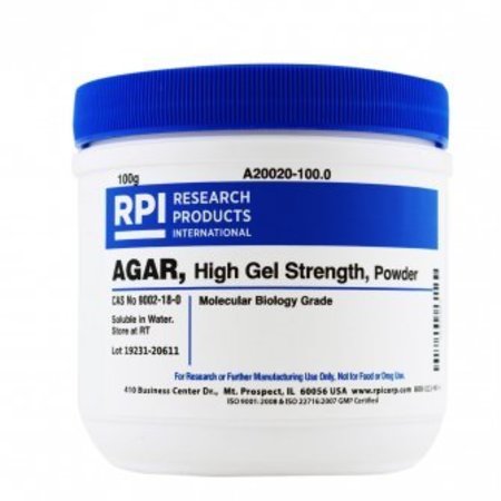 Rpi Agar, High Gel Strength, Powder, 100 G A20020-100.0